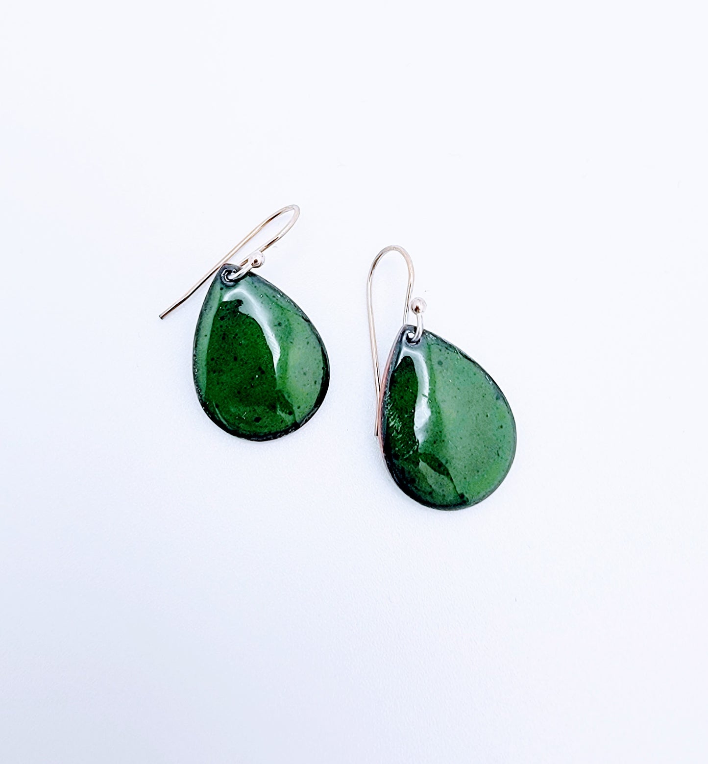 Teardrop Solid Color Enameled Earrings – Ann Miller Designs