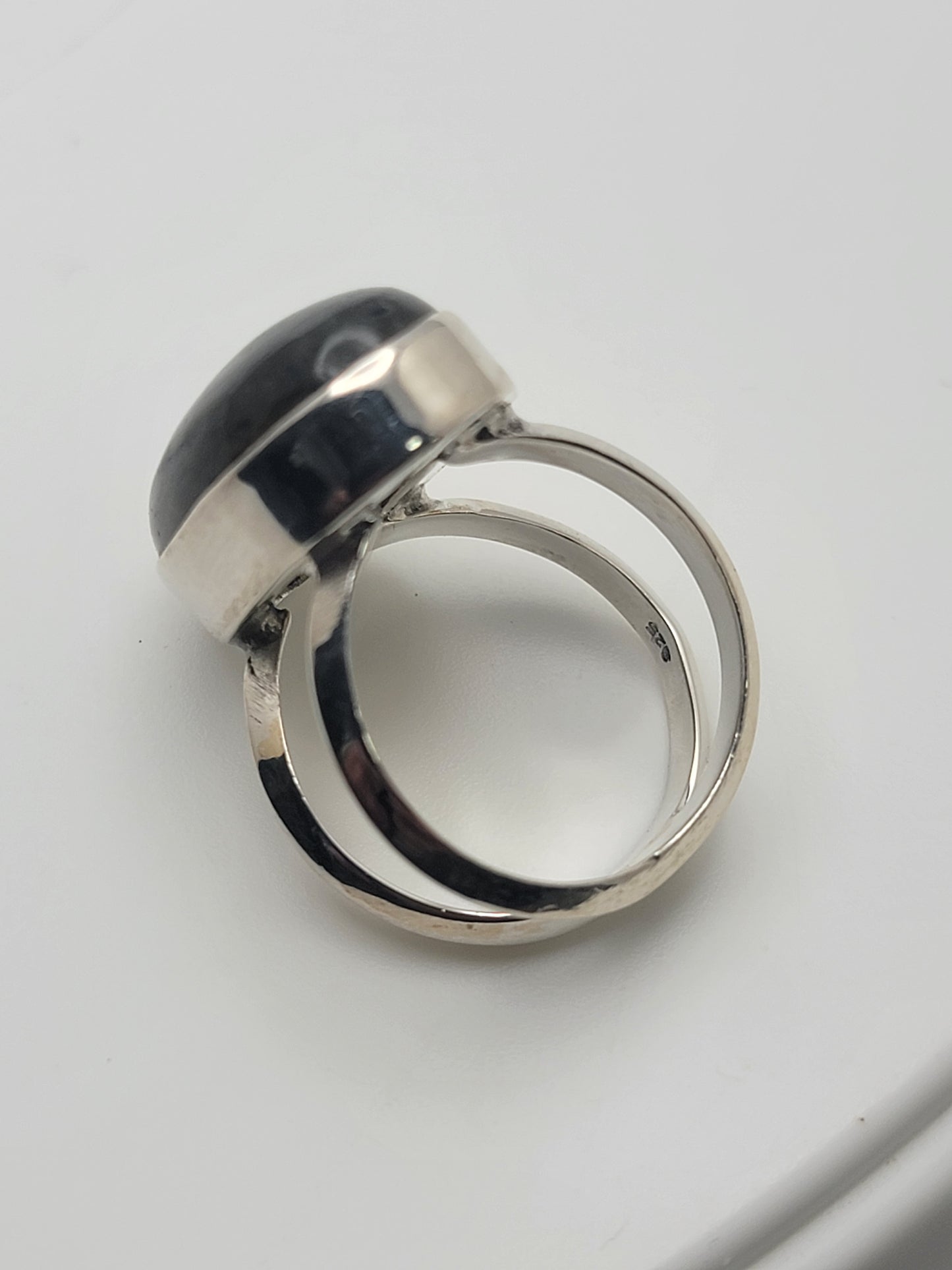 Labradorite Ring 925 Sterling Silver Statement Ring