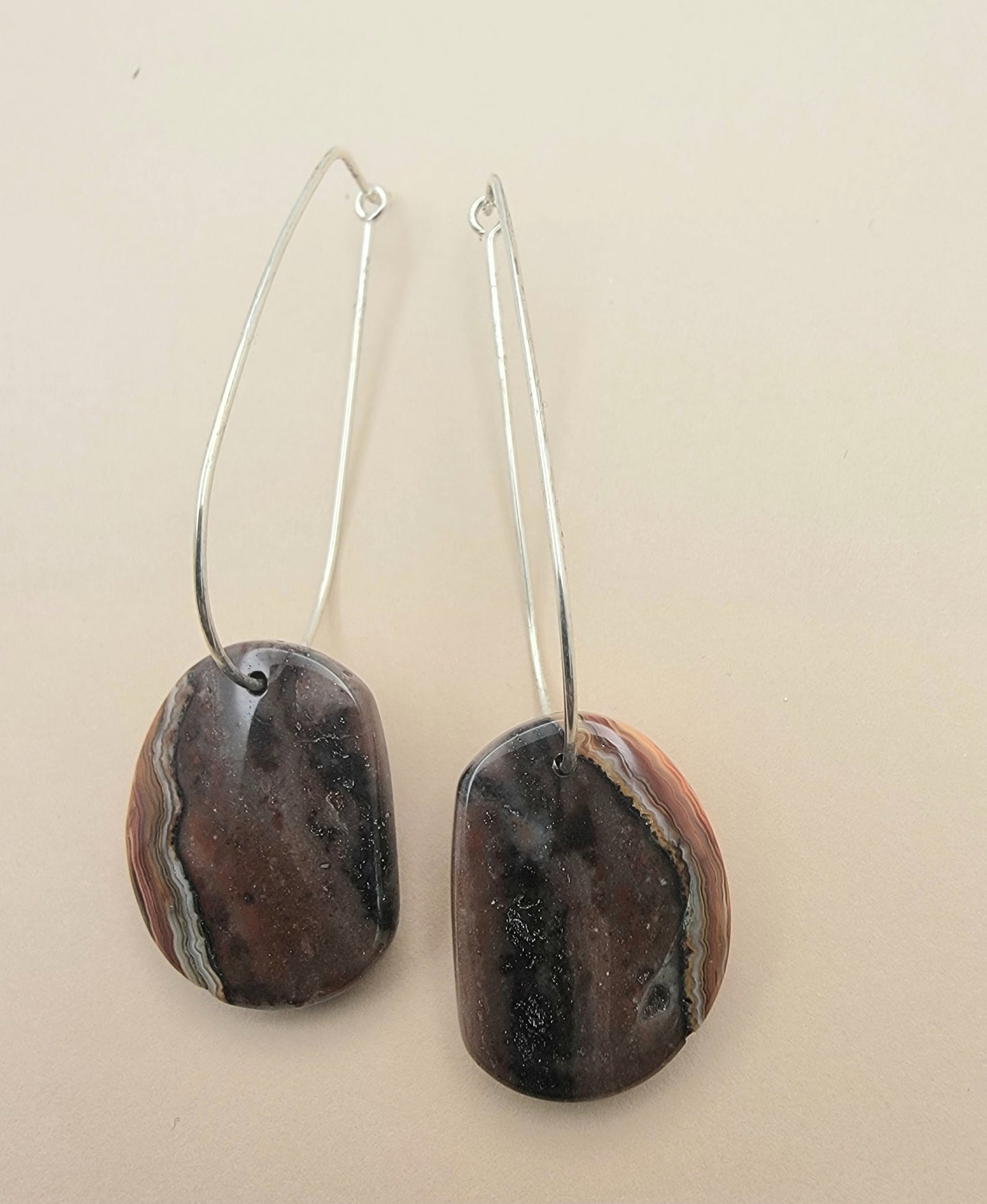 Agate Drop Earrings