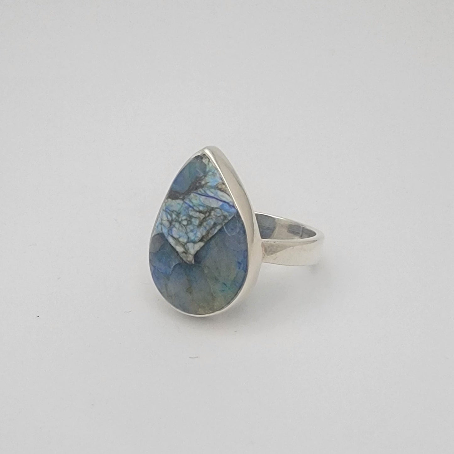 Azurite and Sterling Silver Ring