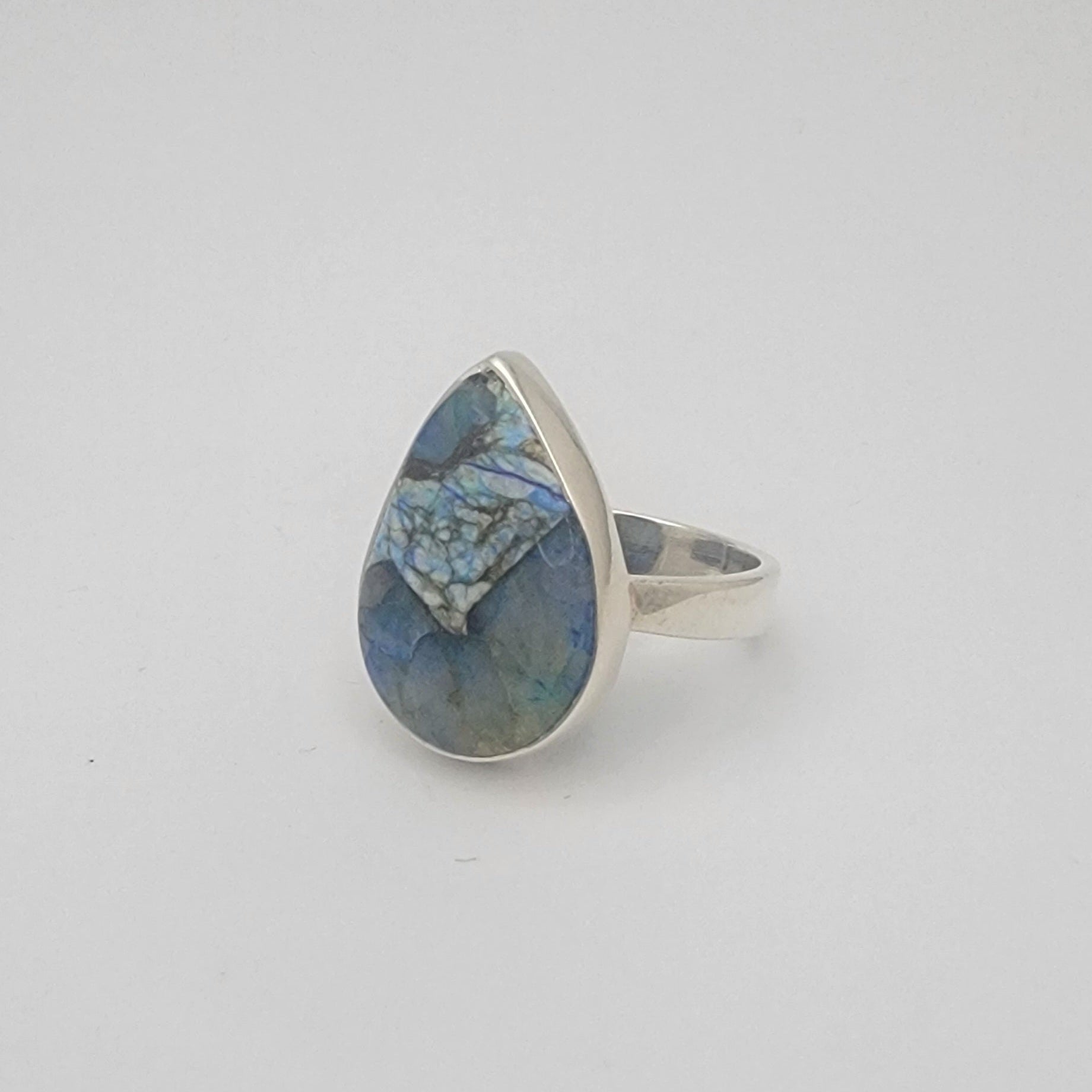 Azurite and Sterling Silver Ring
